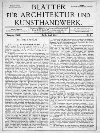 Nr. 4., April 1914