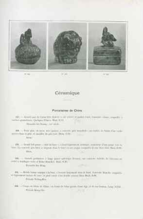 Porcelaines de Chine
