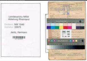 Entnazifizierung Hermann Jentz , geb. 07.04.1903 (Postsekretär)