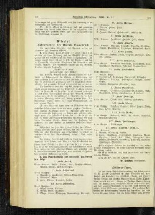 Lehrerverein der Diöcese Osnabrück : Allerlei