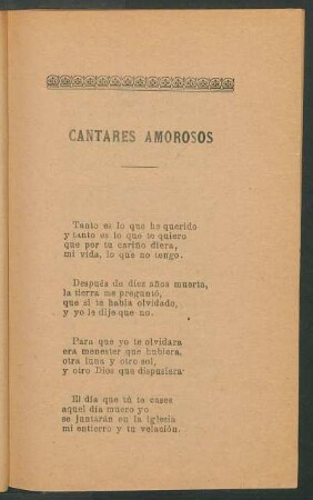 Cantares amorosos