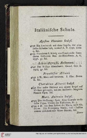 Italiänische Schule (Nr. 4138-4779)