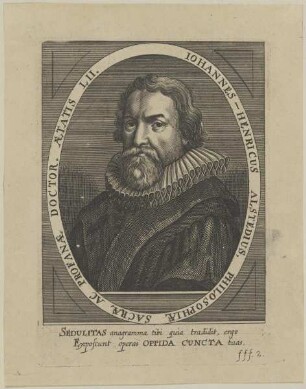 Bildnis des Iohannes Henricus Alstedius