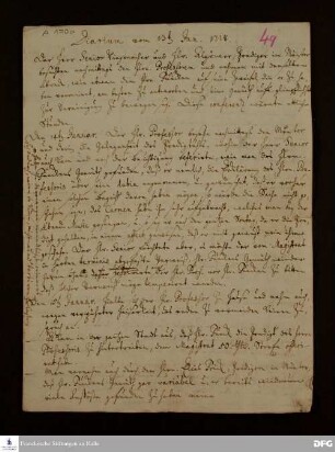 Tagebuch von Johann Ulrich Christian Köppen.