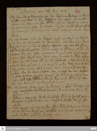 Tagebuch von Johann Ulrich Christian Köppen.