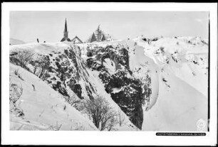 Altenberg im Erzgebirge mit Schnee, Binge