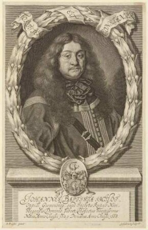 Johann (= Hans) Baptista Imhoff, Pfleger zu Gräfenberg; geb. 1629; gest. 1668