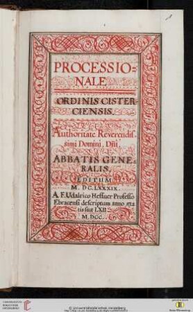 Processionale ordinis Cisterciensis