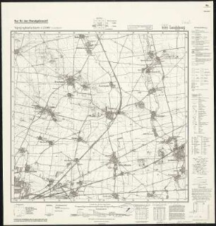 Meßtischblatt 4438 : Landsberg bei Halle, 1942 : Landsberg bei Halle. - Aufn. 1902, hrsg. 1904, bericht. 1940. - 1:25000. - [Berlin]: Reichsamt für Landesaufnahme, 1942. - 1 Kt.
