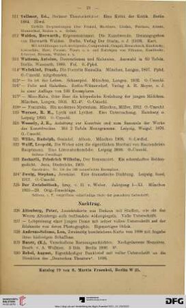Nachtrag (Nr. 326-450)