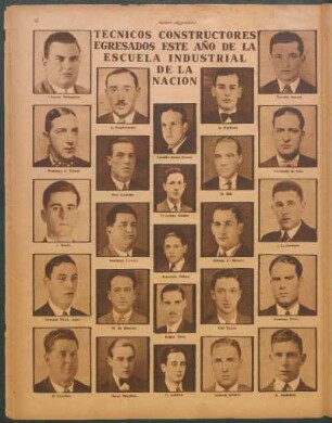 Técnicos constructores egresados este año de la Escuela Industrial de la Nación [Fotografías]