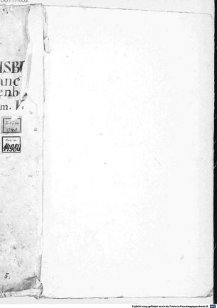 Eberhardi Wasenperg Ratisbonensis dioecesis illustrata. Band 5 - BSB Clm 14980 : Hoc opus P. Jo. B. Kraus, postea princeps et abbas, a. 1741 ex bibliotheca Scotorum monasterii S. Jacobi describi fecit. Sanftl