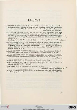 Silber, Gold (Nr. 510-518)