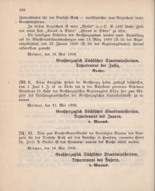 50. Ministerialbekanntmachung, betreffend Ernennung des Großherzoglichen Regierungsrats Kühn hier zum Mitglied des Beleihungsausschusses der Großherzoglichen Landeskreditkasse