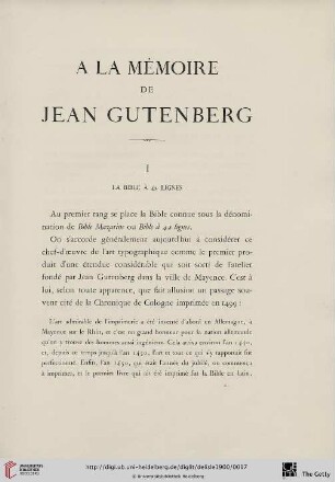 I La Bible à 42 lignes