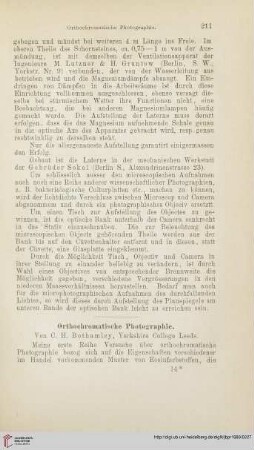 Orthochromatische Photographie