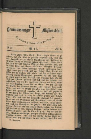 No. 5. Mai. 1871.