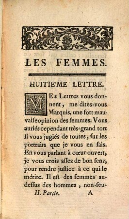 Les Femmes, Ou Lettres Du Chevalier de K*****. Au Marquis De ***, 2