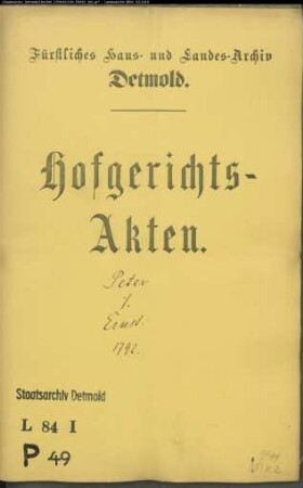 Peter Nr. 47 zu Greste gegen Joh. Henrich Ernst im Mackenbruch - Verkauf einer Kuh