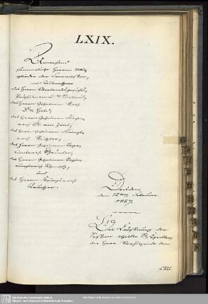 LXIX., 12. Februar 1857