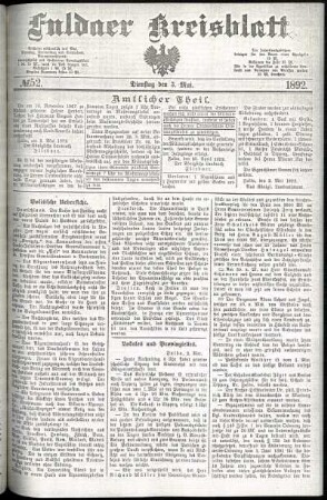Ausgabe vom Dienstag, den 03. Mai 1892.
