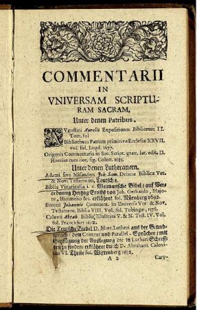 Comentarii in universam scripturam sacram - In orationem manasse.