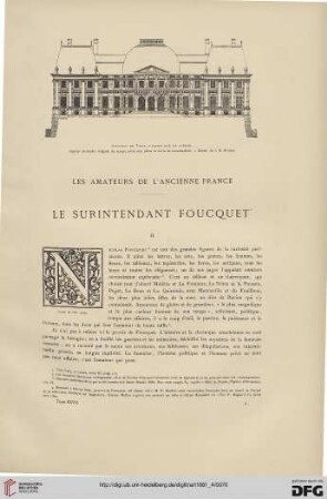 7: Les amateurs de l'ancienne France, [1] : le surintendant Foucquet