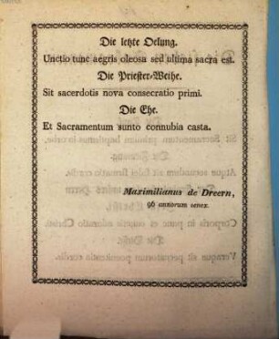 Die sieben Sakramenten