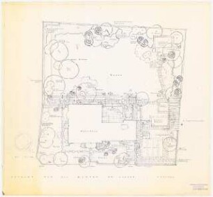 Garten Glaser, Berlin-Frohnau: Pflanzplan 1:100