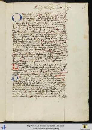 [2r - 35r] Aristoteles et alii: Problemata.