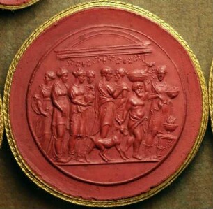Opferfest (Daktyliothek, Das Alterthum nach Lippert und Visconti)