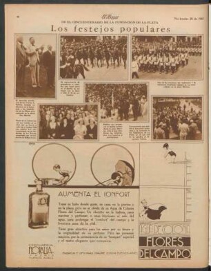 Los festejos populares : De El Cincuentenário de la Fundación de La Plata