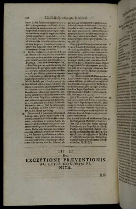 Tit. III. De Exceptione Præventionis Ac Litis Nondum Finitæ.