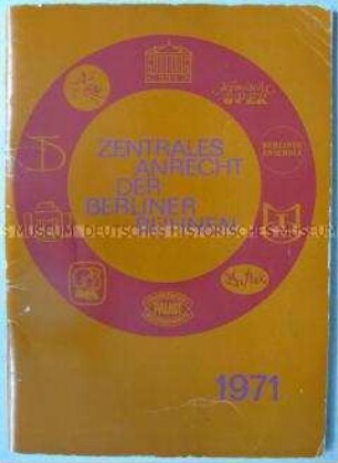 Informationsheft der Theater in Berlin (DDR)