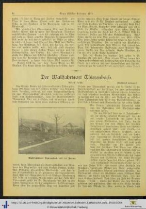 Der Wallfahrtsort Thierenbach.