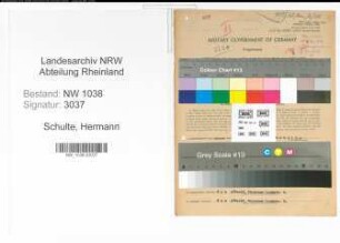 Entnazifizierung Hermann Schulte , geb. 07.12.1902 (Bahnbeamter)