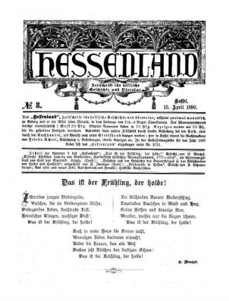 No. 8, 15. April 1890