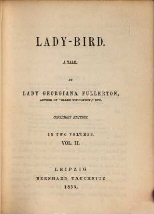 Lady-bird : a tale, 2
