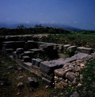 Kreta. Aptera, Sockel des Demeter-Tempels
