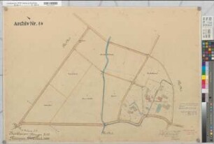 Brockhausen (Lippetal), Thöningsen (Soest), Grundstücksumlegung in der Feldmark Brockhausen-Thöningsen, Urkarte 2 Thöningsen Flur 4