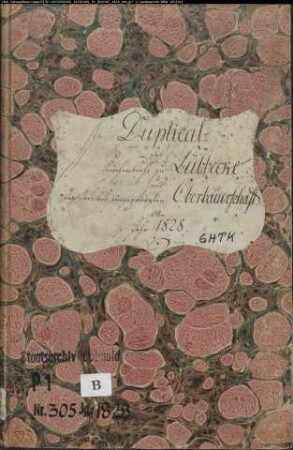 Kirchenbuchduplikat der evangelischen Gemeinde Lübbecke, Kreis Lübbecke (GHTK 1828) (Gemeinde: Evangelische Gemeinde Lübbecke)