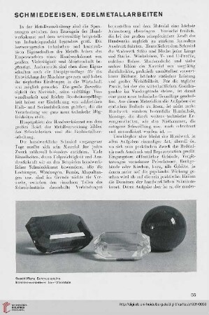 Schmiedeeisen, Edelmetallarbeiten