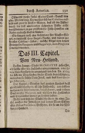 Das III. Capitel. Von Neu-Holland.