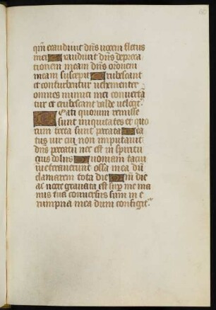 Bußpsalmen (unvollständig, Anfang fehlt)