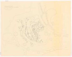Bundesgartenschau 1957, Köln: Pflanzplan für die Flächen der Fa. Behrens 1:200