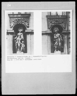 Stehende Madonna und der heilige Joseph