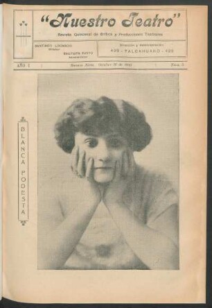 [Fotografía de] Blanca Podestá