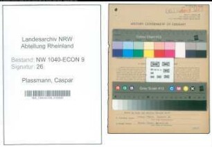 Entnazifizierung Caspar Plassmann , geb. 10.10.1899 (Bauunternehmer)
