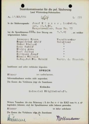 Münzer, Josef