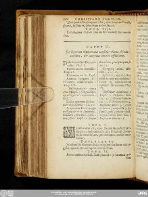 Caput II. De Operum divinorum consideratione, diiudicatione, & congrua anioni affectione.